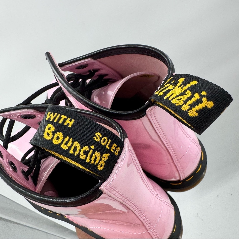 Dr. Martens pink Patent Leather Lace-Up Shoes women’s size 5 - Picture 8 of 15